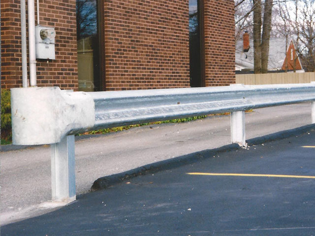 American Made Steel Guard Rail Fence on Steel Posts by Elyria Fence